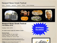 Tablet Screenshot of newportnewsgreekfestival.org